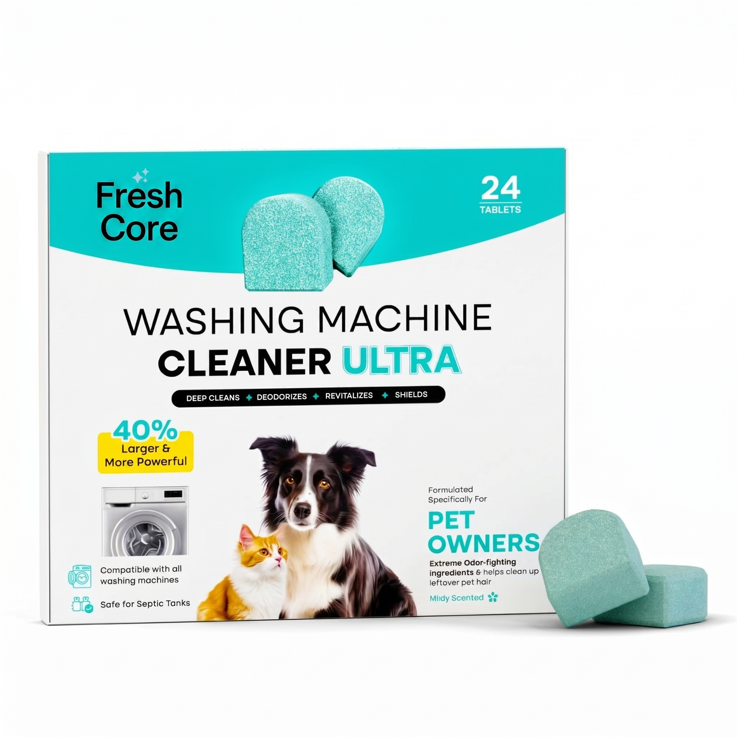 FreshCore washing machine cleaning